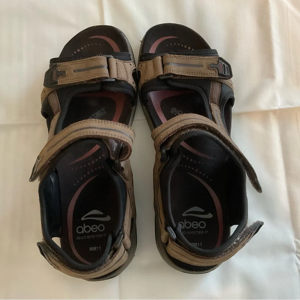 ABEO Cayucos Men’s Sandals, Size 11, Full Grain Leather